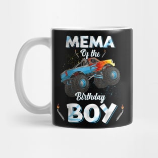 Mema Of The Birthday Boy Monster Truck Bday Women Grandma Mug